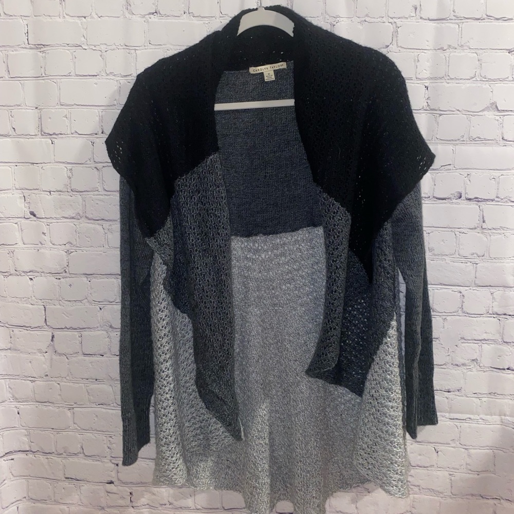 Carolyn Taylor Black/Grey Cardigan